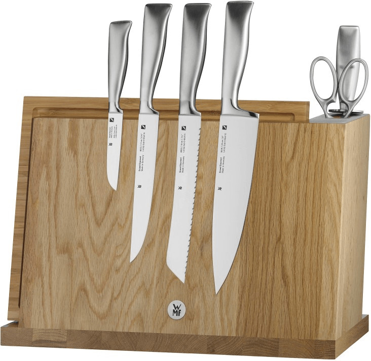 ست چاقو 8 پارچه وی ام اف آلمان- مدل WMF Grand Gourmet به همراه استند و تخته برش چوبی